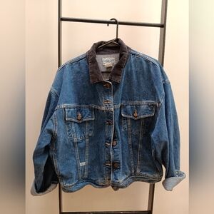 Vintage Girbaud Jean Jacket with Corduroy Collar